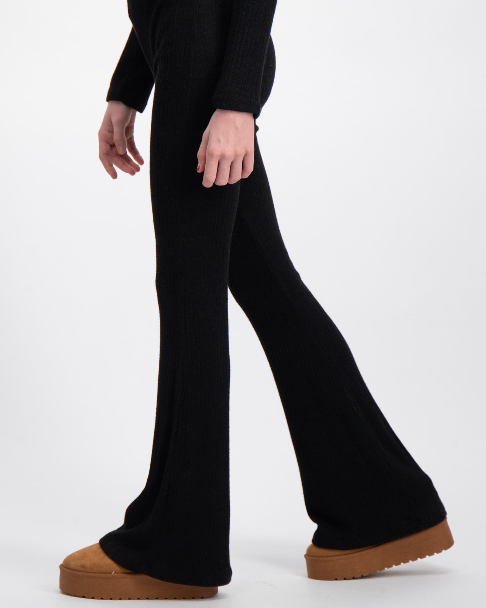 Rib Jersey Flare Pant