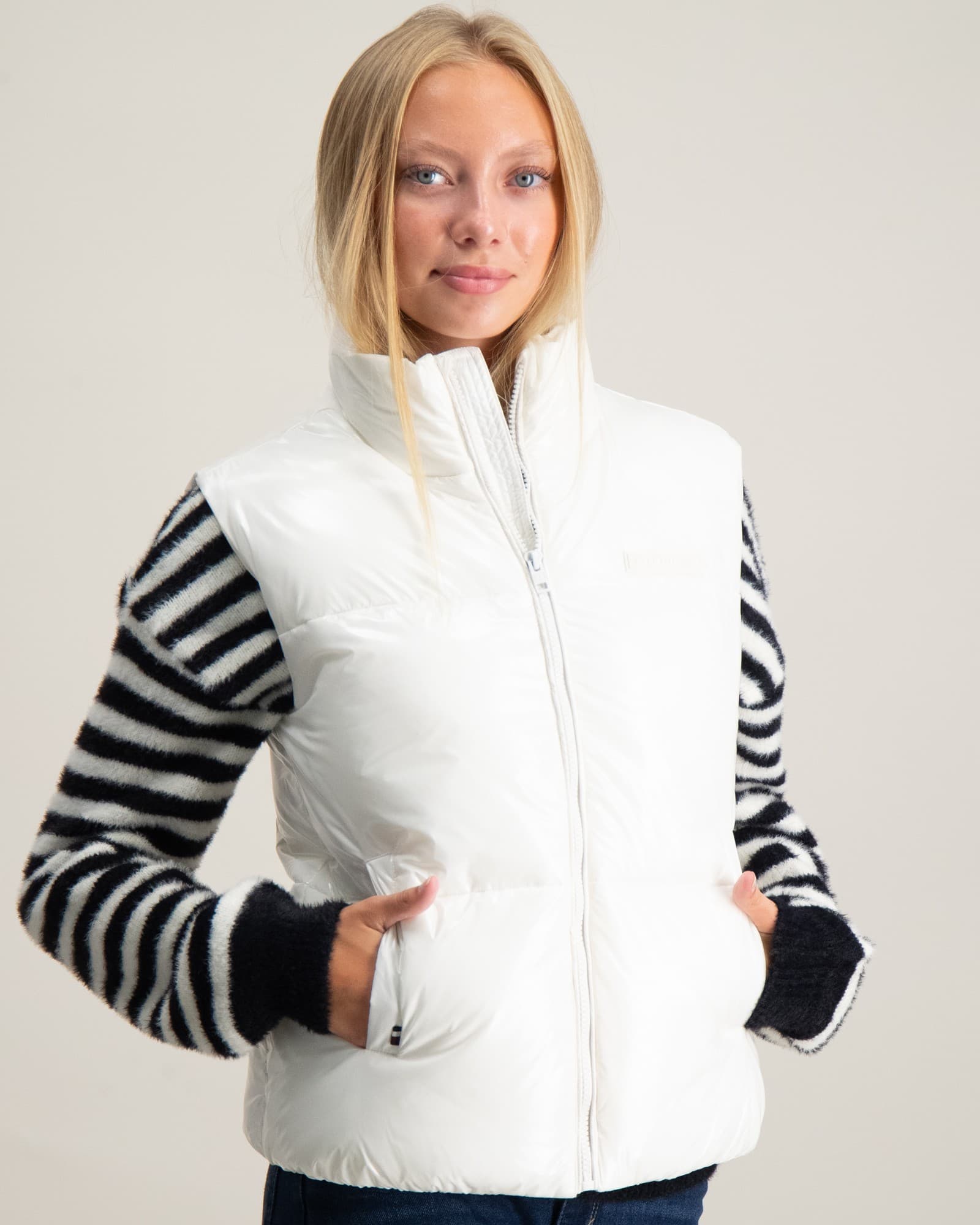 NEW YORK GLOSSY PUFFER VEST