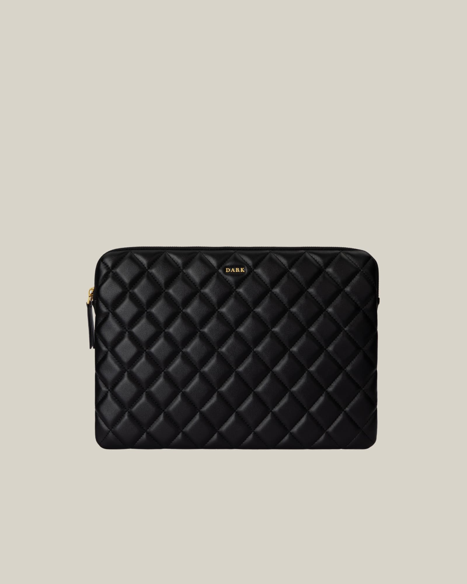 Leather Quilted Mac Cover