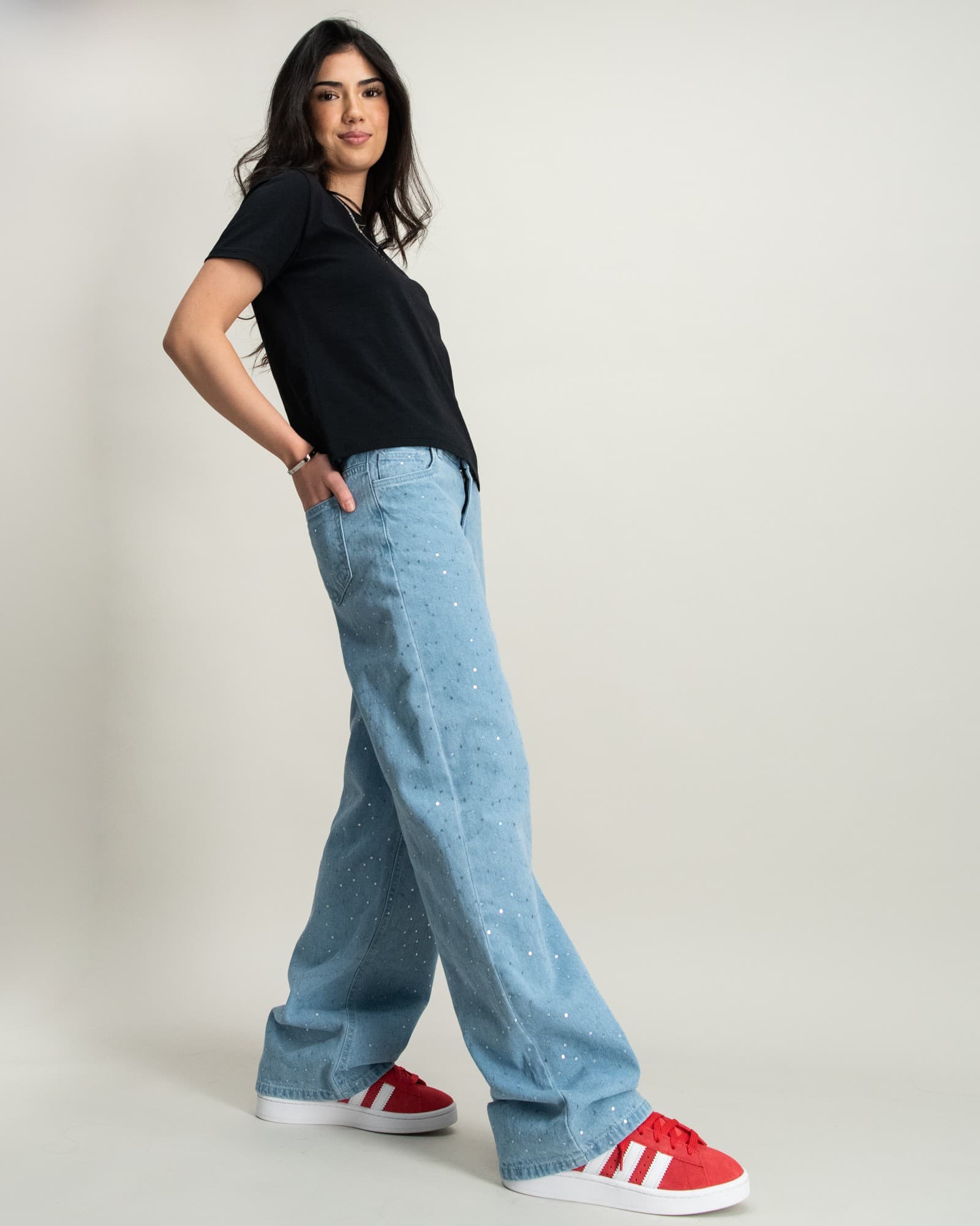 NLFSYZZA DNM LW WIDE PANT