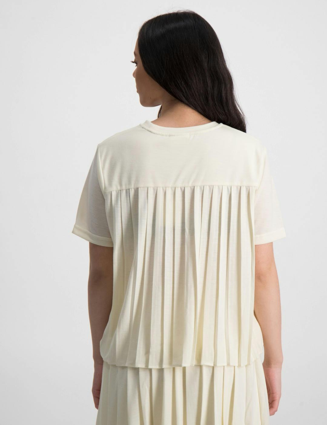 TANNA tee with pleated back