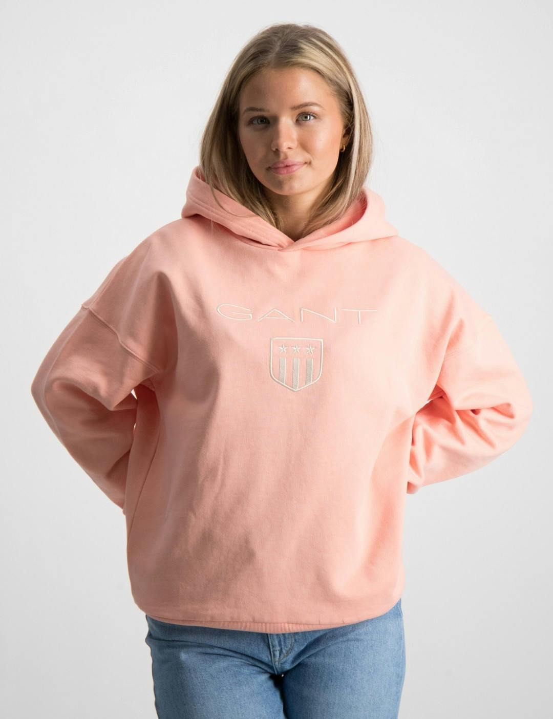 D2. CONTRAST SHIELD RELAXED HOODIE