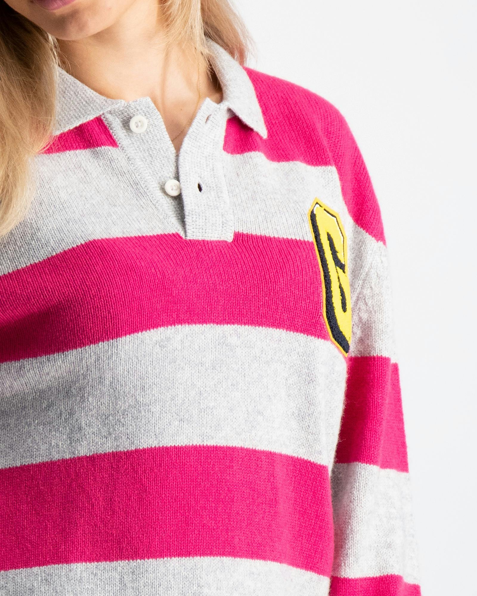 STRIPED KNITTED RUGGER