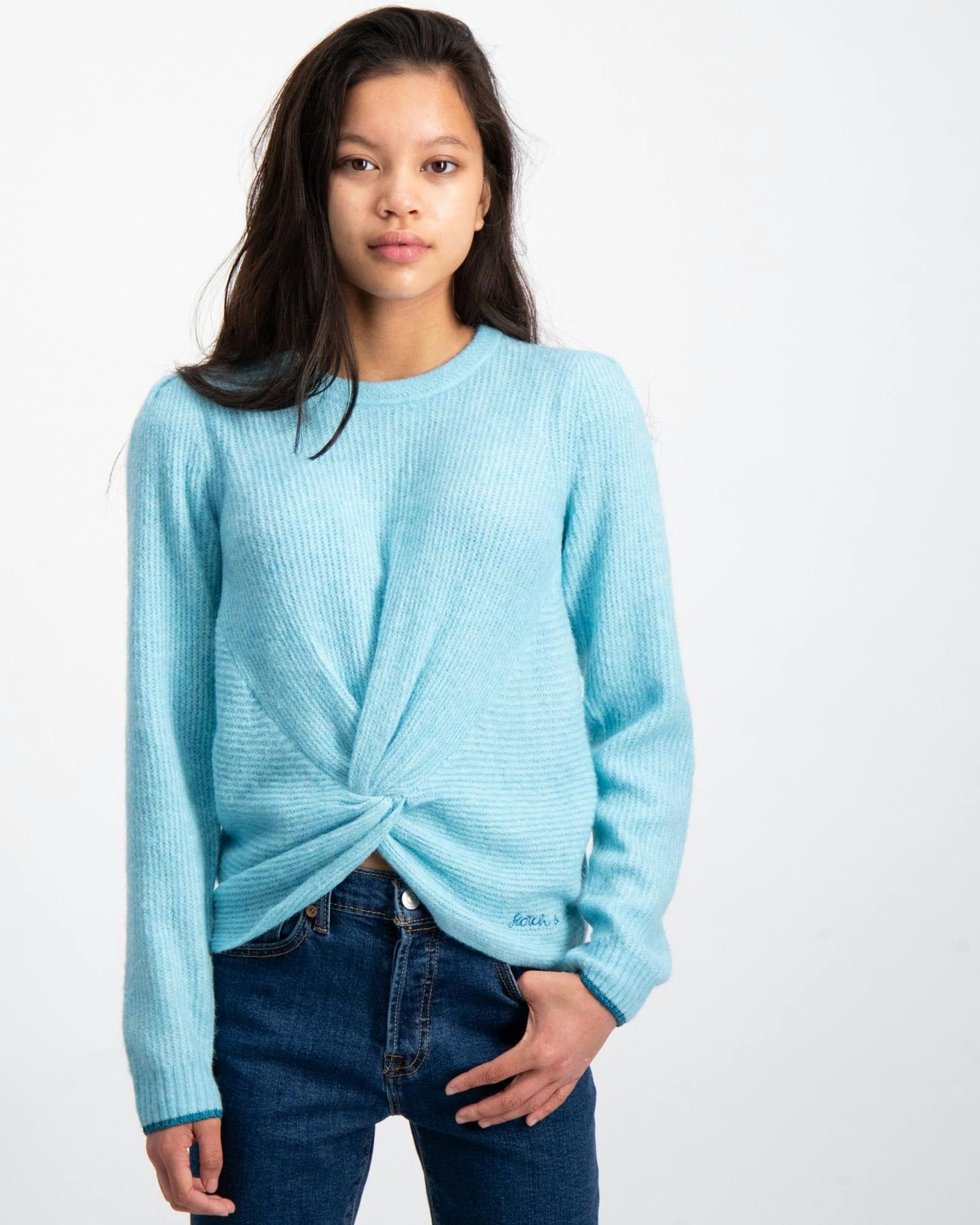 Relaxed-fit knotted pullover