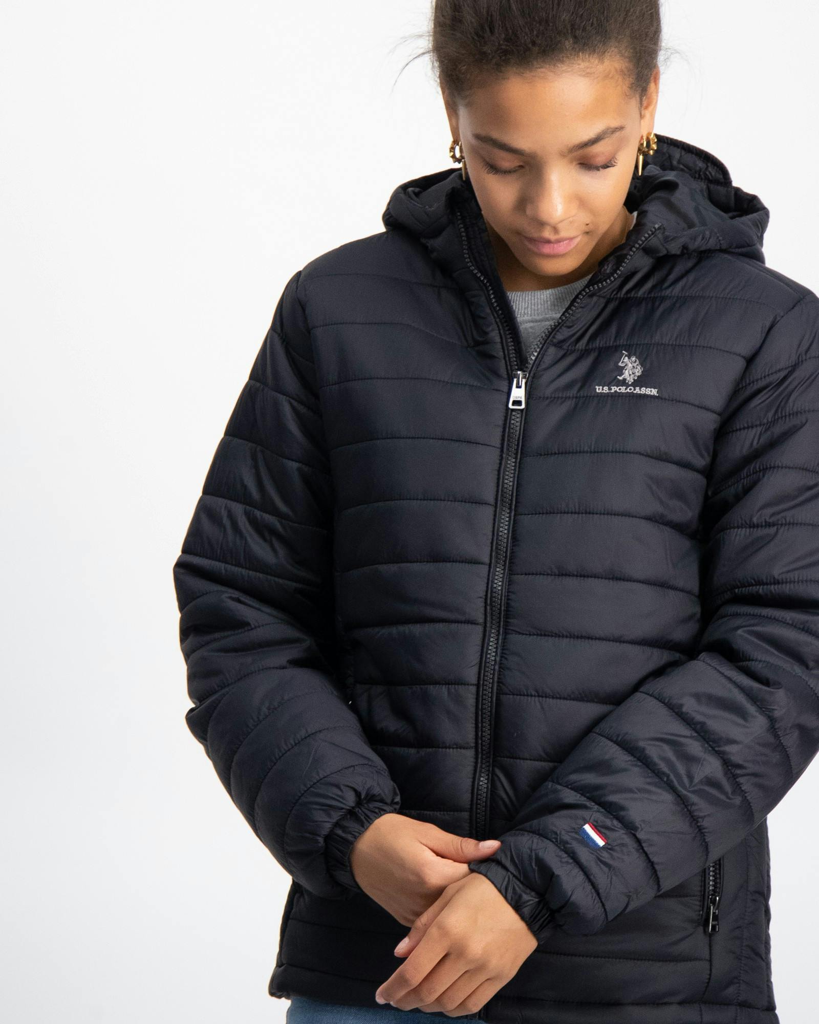 USPA Hooded Quilted Jacket