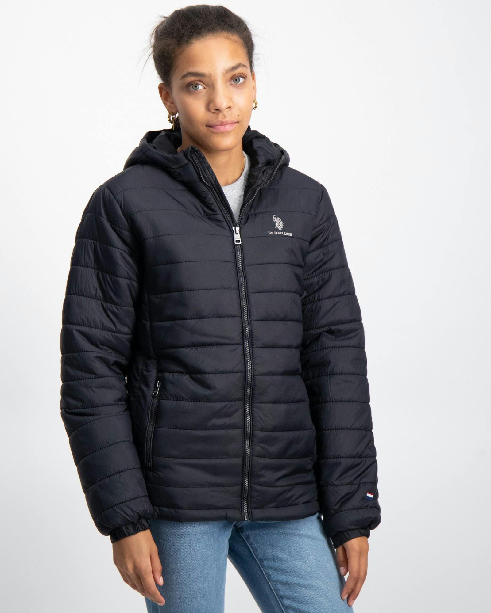 USPA Hooded Quilted Jacket