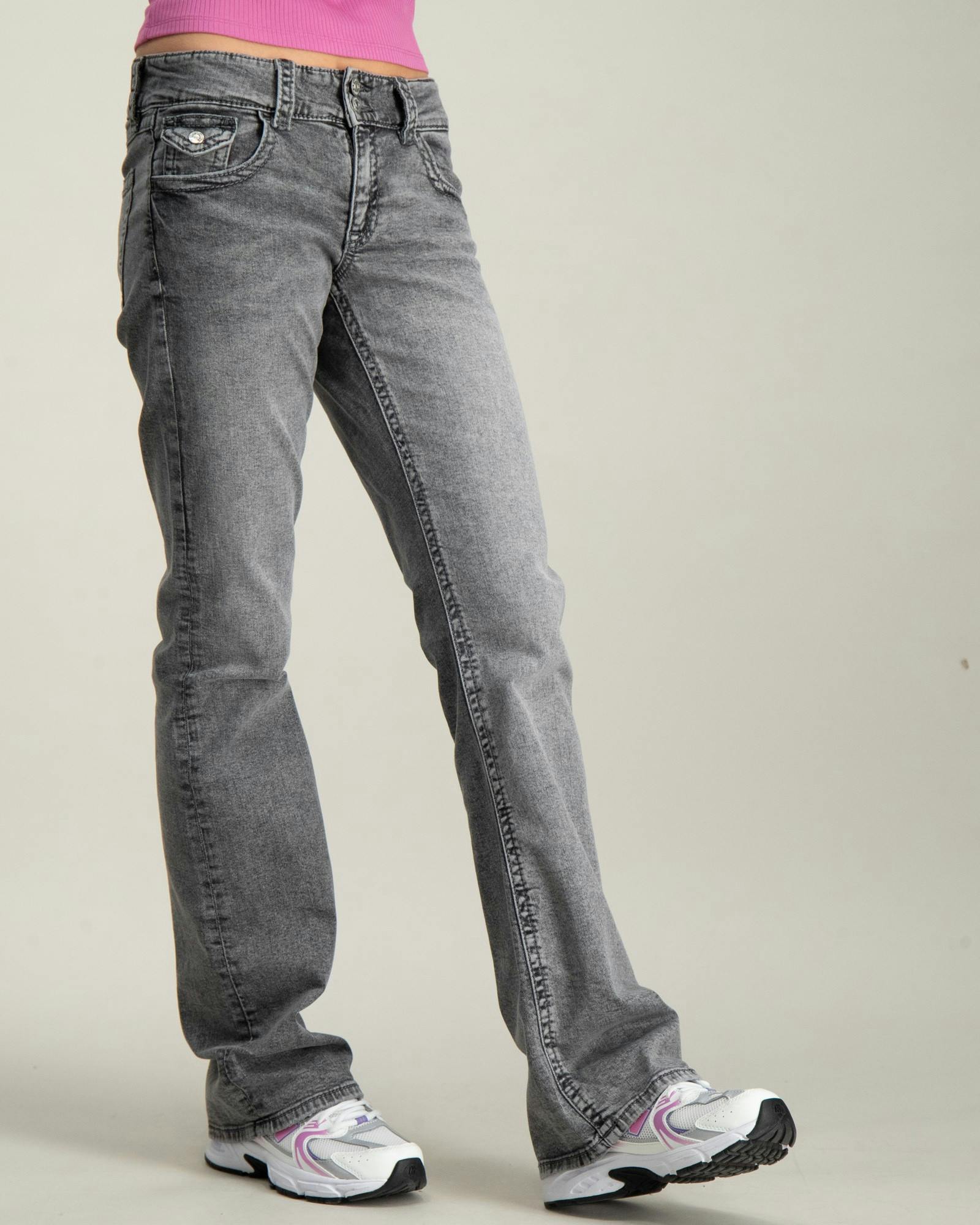 Chunky basic flare jeans